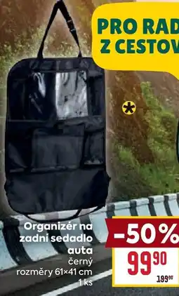 Billa Organizér na zadní sedadlo auta nabídka