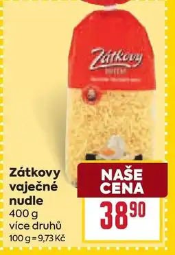 Billa Zátkovy vaječné nudle nabídka
