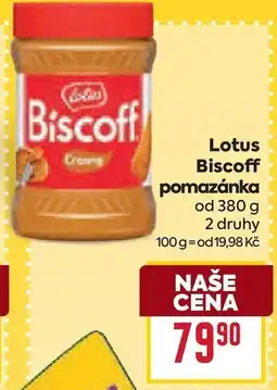 Billa Lotus Biscoff pomazánka nabídka