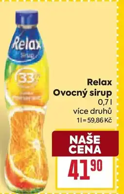 Billa Relax Ovocný sirup nabídka