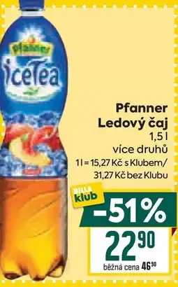 Billa Pfanner Ledový čaj nabídka