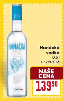Billa Hanácká vodka nabídka