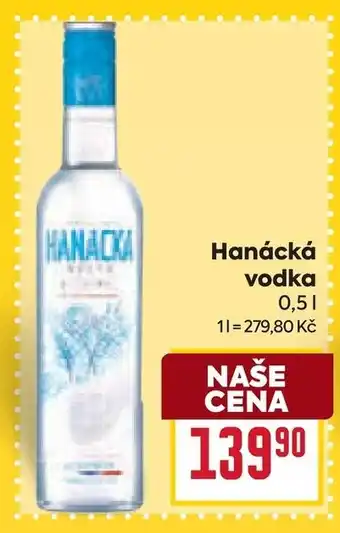 Billa Hanácká vodka nabídka