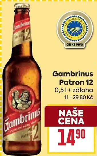Billa Gambrinus Patron 12 nabídka