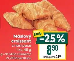 Billa Maslovy croissant nabídka