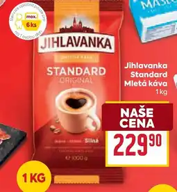 Billa Jihlavanka Standard Mletá káva nabídka