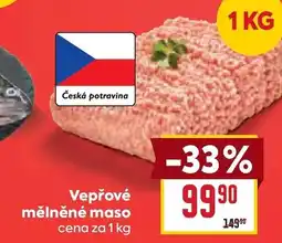 Billa Vepřové mělněné maso nabídka