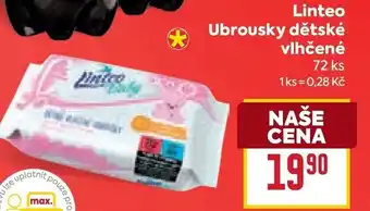 Billa Linteo Ubrousky dětské vlhčené nabídka