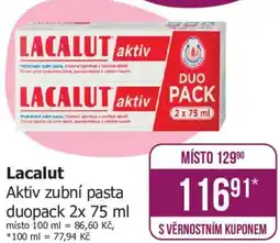 Teta Lacalut Aktiv zubní pasta duopack nabídka