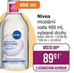 Teta Nivea micelární voda nabídka