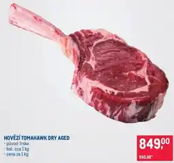 Makro Hovězí tomahawk dry aged nabídka