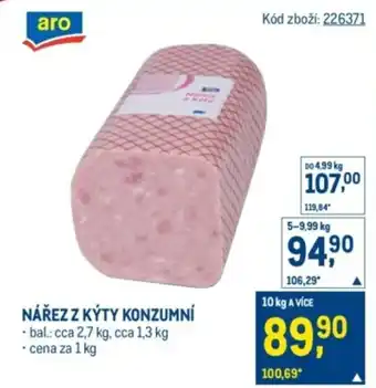 Makro Nářez z kýty konzumní nabídka