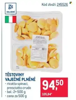 Makro Těstoviny vaječné plněné nabídka