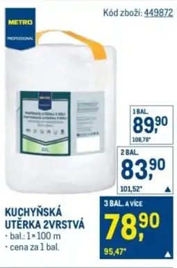 Makro Kuchyňská utěrka 2vrstvá nabídka