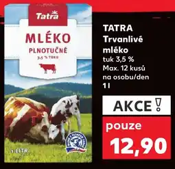 Kaufland TATRA Trvanlivé mléko nabídka