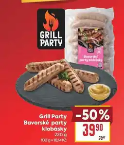 Billa Grill Party Bavorské party klobásky nabídka