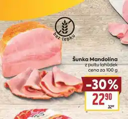 Billa Šunka Mandolina z pultu lahůdek cena za nabídka
