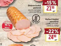 Billa Kuřecí šunka zauzená z pultu lahůdek cena za nabídka