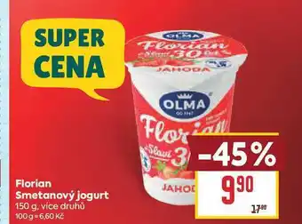 Billa Florian Smetanový jogurt nabídka