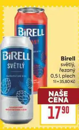 Billa Birell světlý, řezaný 0,5 1, plech nabídka