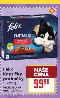 Billa Felix Kapsičky pro kočky 12× nabídka