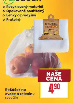 Billa ReSáček na ovoce a zeleninu sada 2 ks nabídka