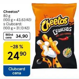 Tesco Cheetos nabídka