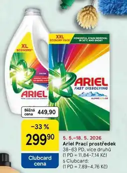 Tesco Ariel Prací prostředek, 38-63 PD nabídka