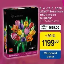 Tesco LEGO Botanicals 11501 Kytice tulipánů 18+, 576 kostek nabídka