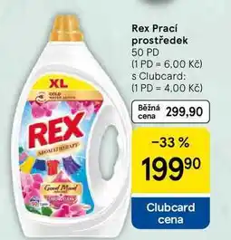 Tesco Rex Prací prostředek, 50 PD nabídka
