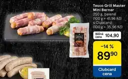 Tesco Tesco Grill Master Mini Berner, 250 g, balené nabídka