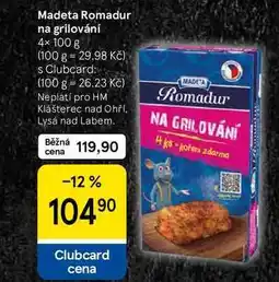 Tesco Madeta Romadur na grilování, 4× nabídka