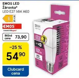 Tesco EMOS LED Žárovka, LED E27 14W A60 nabídka
