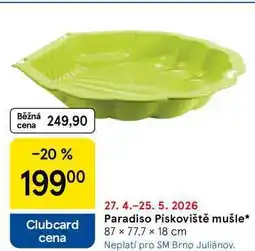 Tesco Paradiso Pískoviště mušle, 87 x 77,7 x 18 cm nabídka