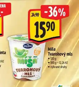 Albert Míša Tvarohový mls nabídka