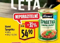 Albert Hamé Špagetka nabídka