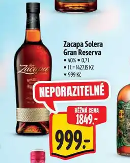 Albert Zacapa Solera Gran Reserva 40% nabídka