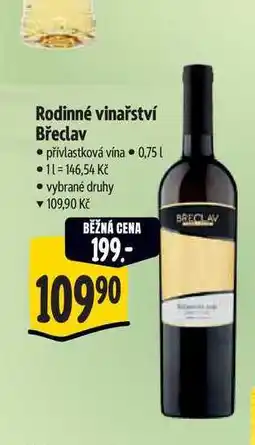 Albert Rodinné vinařství Břeclav nabídka