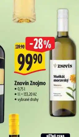 Albert Znovín Znojmo nabídka