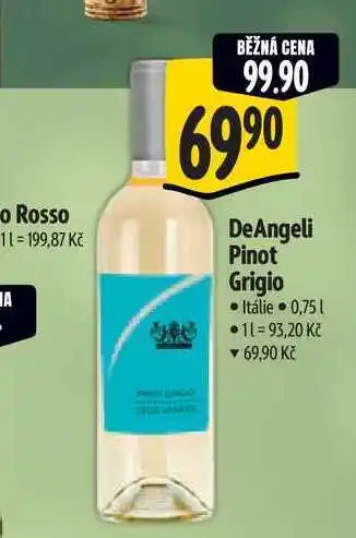 Albert DeAngeli Pinot Grigio nabídka