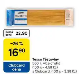 Tesco Tesco Těstoviny, 500 g, více druhů nabídka