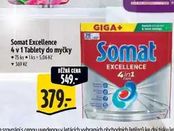 Albert Somat Excellence 4 v 1 Tablety do myčky 75 ks nabídka