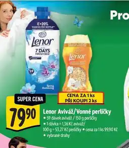 Albert Lenor Aviváž/Vonné perličky 59 dávek aviváž/150 g perličky nabídka