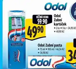 Albert Odol Zubní kartáček 2 ks nabídka