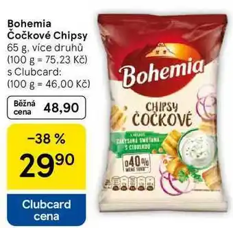 Tesco Bohemia Čočkové Chipsy, 65 g, více druhů nabídka