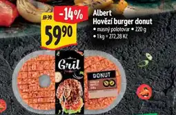 Albert Albert Hovězí burger donut nabídka