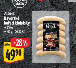 Albert Albert Bavorské kuřecí klobásky nabídka