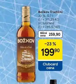 Tesco Božkov Tradiční 33% nabídka