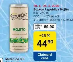 Tesco Božkov Republica Mojito 6% nabídka