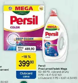 Tesco Prací prostředek Mega, 60-88 PD, vybrané druhy nabídka